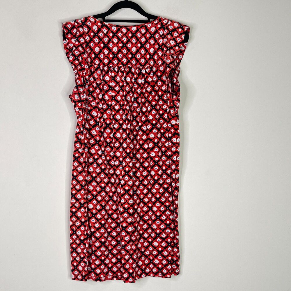 LOFT Amaryllis Tassel Floral Shirt Dress Women's Size Small - Picture 3 of 9